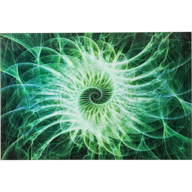 Picture Glass Time Travel Green 100x150cm